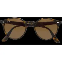 Ray-Ban RB 2180 Unisex-Sonnenbrille Vollrand Rund Propionat-Gestell, braun