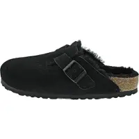 Birkenstock Boston Sherling Wildleder Clogs in Schwarz – 4,5 UK - 37 EU - 6/6,5F US / Schwarz