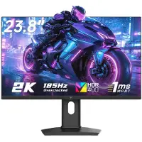 KTC H24T7 23,8 Zoll Gaming Monitor, QHD 185Hz Fast IPS, 1ms MPRT, HDR400, FreeSync/G-Sync, höhenverstellbar