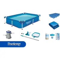 Bestway Steel Pro Rechteckig - 221x150x43 cm - 8-teilig S22225