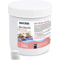 Höfer Chemie 1x500 g BAYZID Mini 2,7g pH-neutrale Chlortabs für kleine Pools geeignet
