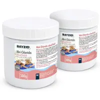 Höfer Chemie 2x500 g BAYZID Mini 2,7g pH-neutrale Chlortabs für kleine Pools geeignet