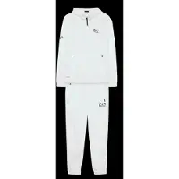 EA7 für Herren. 8NPV08_PN4HZ Tennis Pro Trainingsanzug weiß (M), Sportlich, Tennis/Padel, Multisport, Polyester, Langarm
