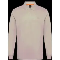 BOSS für Herren. 50527525 Interlock-Poloshirt beige (M), Lässig, Baumwolle, Klassisch, Langarm