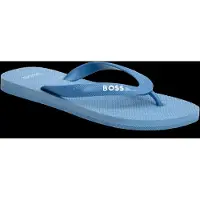 BOSS für Herren. 50498208 Flip-Flops mit türkisfarbenem Logo-Detail (39/40), Wohnung, Keine, Strandbekleidung