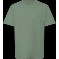 Ralph Lauren für Jungen. 323970333507 Baumwoll-Strick-T-Shirt mit grüner Tasche ((L) 10/12años= 150/161 cm), Lässig, Baumwolle, Kurzarm
