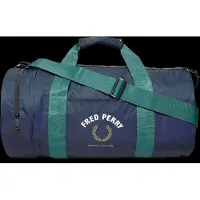 Fred perry für Herren. L2176 Große Sporttasche aus marineblauem Nylon (OSFA), Lässig, Sportlich, Baumwolle