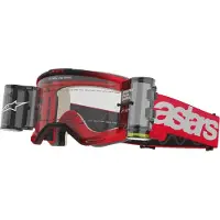 Alpinestars Vision 5 Blaze Schutzbrille Roll-Off Red Clear Roll Off, Größe: One Size