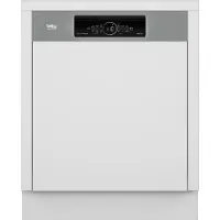Beko BDSN38440X, Halb integriert, Standardgröße (60 cm), Edelstahl, Berührung, LCD, Korb