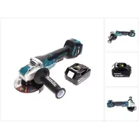 Makita DGA 519 F1 Akku Winkelschleifer 18 V 125 mm Brushless X-Lock + 1x Akku 3,0 Ah - ohne Ladegerät