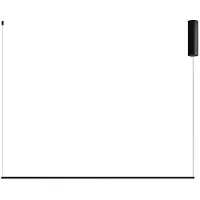 ROSSINI ILLUMINAZIONE DAISHO Horizontale LED-Aufhängung 18 W 3000 K CRI90 IP20 aus schwarzem Aluminium – Dimmbare Phasenschnitt-Pendelleuchte – Rossini Group