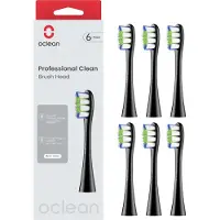 Oclean Professional Clean, 6 Stück(e), Schwarz, 3 Monat( e), Medium,