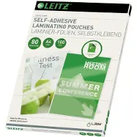 Leitz Selbstklebende Laminierfolien A4 80 Mikron 100 Einheiten