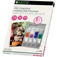Leitz A4 Mehrfachperforierte 125 Mikron Laminierfolien 100 Einheiten