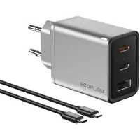 EcoFlow RAPID 65 W, Drinnen, AC, Silber