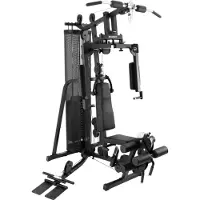 FINNLO Kraftstation "Autark 1500" 1 Gewichtsblöcke Butterflystange, Latzug, Ruderfunktion und mehr, max. Benutzergewicht 120 kg, max. Trainingsgewicht 100 kg