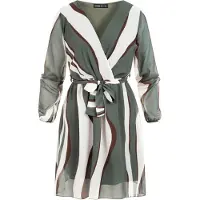 Cloud5ive A-Linien-Kleid "Long-sleeve Dress Waves" 1 tlg.
