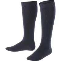 Falke Comfort Wool Kinder Kniestrümpfe, 31-34, Blau, Uni, Schurwolle