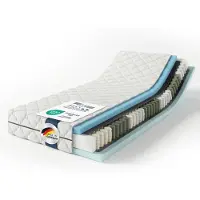 MSS e.K. MEDIC Spring - 2-in-1 Wendematratze - 150 x 200 cm | Härtegrad H4 & H5 | Taschenfederkernmatratze