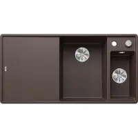 BLANCO Spüle Axia III 6 S-F 990 x 500 mm cafe 523494 1 Spülbecken Becken rechts Flächenbündig Mit Tropffläche Mit Resteb