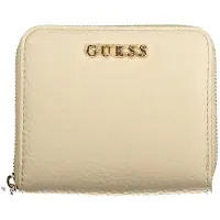 GUESS Eleganter Damen Geldbeutel Beige mit Fächern und Sicherheitsverschluss