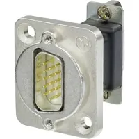 Neutrik NADB15MF Kabeladapter D-SUB Schwarz - Silber (NADB15MF)