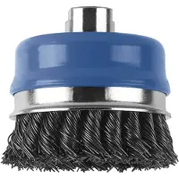 Bosch Topfbürste für Winkel- und Geradschleifer - Gewellter Draht, vermessingt, 90 mm