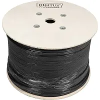 Digitus CAT 7 S/FTP Datenkabel - Erdverlegekabel, 1000 m, Simplex, PE, 1000 m, Cat7, S/FTP (S-STP), Schwarz