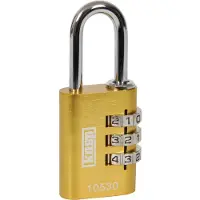 Kasp K10530YELD Hængelås 30 mm Gul Kombinationslås