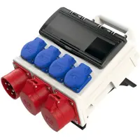 Pce 9004001-p Mobilverteiler Kunststoff Baureihe HORN BV 2x16/5 4xSSD GS32/5 Ea IP44 9004001p