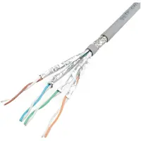 Roline S/FTP Kabel, Cat.6A (Class EA), LSOH, Massivdraht, 100 m