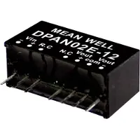 MEAN WELL DPAN02C-05, 36 - 75 V, 2 W, 5 V, 0,2 A, RoHS, 2576 Stück(e)