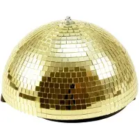 Eurolite Spiegel-Halbkugel 30cm gold motorisiert