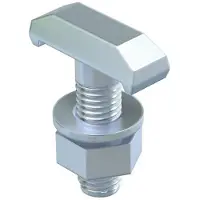Obo Bettermann OBO 1148218 Hakenkopfschraube für Profilschiene MS5030 M10x30mm Stahl Zinklamelle MS50HB M10x30 ZL - 50 Stück