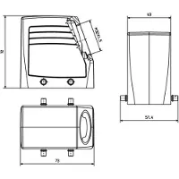 Weidmuller HDC 24D TOLU 1M32G EMC 2544000000 Steckergehäuse 1 St.