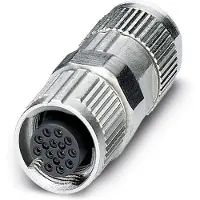 Phoenix Contact 1559631, M12, Schwarz, Silber, Zink, Nickel, IP67, 1,5 A