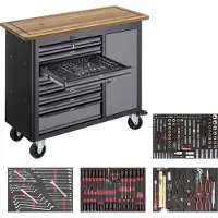 Vigor Mobile Werkbank Series L mit Sortiment V5156 256-teilig