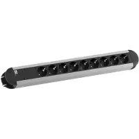 Bachmann PRIMO Steckdosenleiste 9x Schutzkontakt, Aluminium, 1,75 m