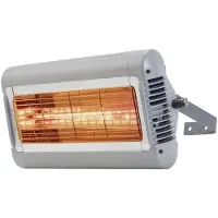 Tansun Sorrento IP 2000W Infrarotheizung #102611IP #102612IP #102613IP #102614IP (Farbe: RAL 9006 Weißaluminium)