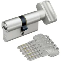 Basi - V55 - Profil-Knaufzylinder - K35/30 mm - Verschiedenschließend