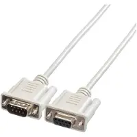 Roline RS232-Kabel 9pol ST-BU 6,0m, Grau, 6 m, 9-pin D-SUB RS232, 9-pin D-SUB RS232, Männlich, Weiblich