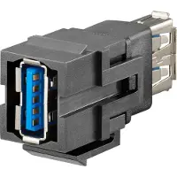 Rutenbeck KMK-USB 3.0 sw USB-Keystone f.Montageadapter KMK-MA Up,17010660