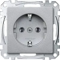 Merten MEG2301-0460 - CEE 7/3 - CEE 7/4 - Aluminium - Thermoplast - 250 V - 16 A