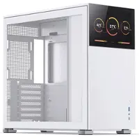 Jonsbo D41 STD, Midi Tower, PC, Weiß, ATX, micro ATX, Mini-ATX, Stahl, Gaming