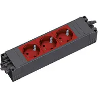 Bachmann STEP BASE 3xCEE7/3 rt GST18, schwarz / rot
