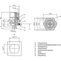 Lutronic 1229 Sensor-/Aktor-Einbausteckverbinder M12 Buchse, Einbau Polzahl Sensoren: 5 1 St.