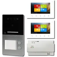 HHG Villa Videosprechanlage Villa AP Set 2FI AP 2-Familien m.integr. Gesichterkennung