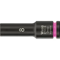 Wera 05005550001, Steckschlüsselbuchse, Schwarz, Pink, 1 Kopf/Köpfe, 3/8", Metrisch, 8 mm