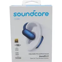 Anker Aerofit 2, Kabellos, Anrufe/Musik/Sport/Alltag, 85 g, Kopfhörer, Blau