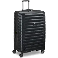 Delsey SHADOW 5.0, Karre, Harte Schale, Schwarz, 4 Rad/Räder, Rollenwalze, TSA-Kombinationsschloss